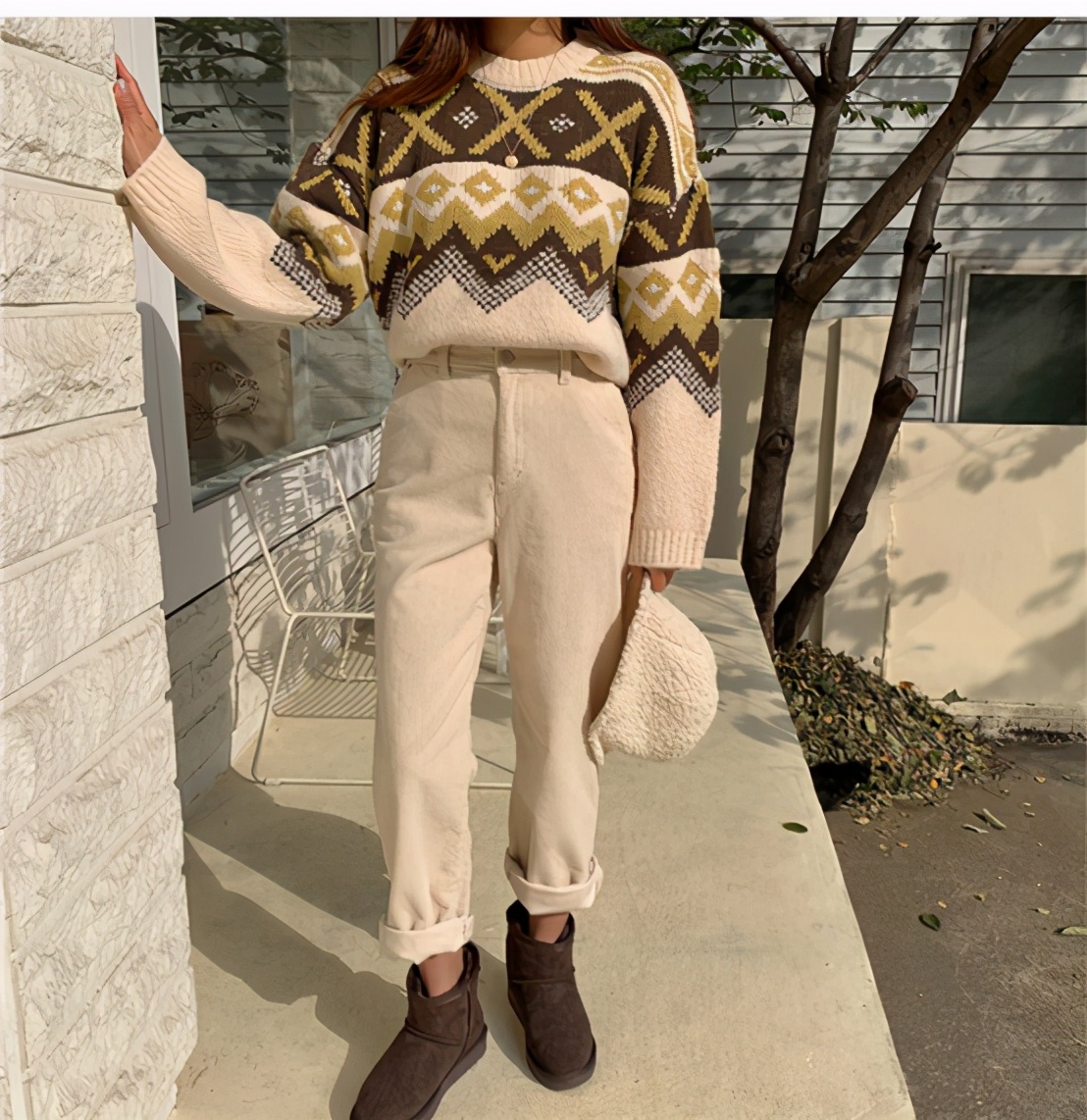 18套俏皮的保暖穿搭,韩国街拍穿搭冬季保暖