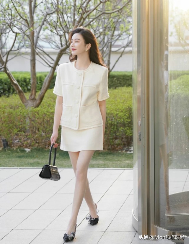 米色半身裙今年最火的半身裙,气质显瘦半身裙时尚减龄超有气质