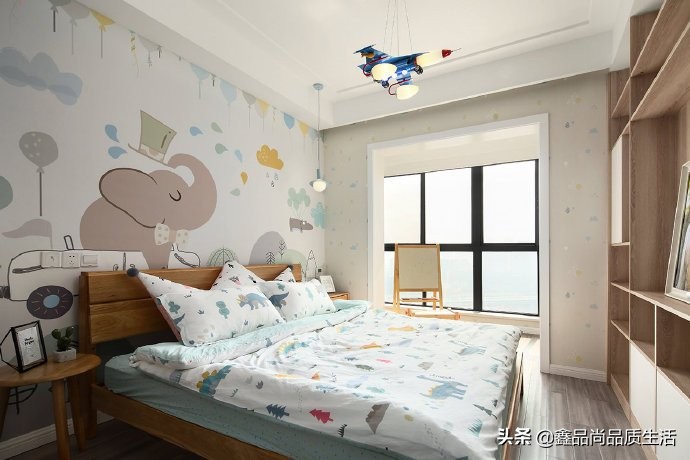 126平三居室北欧风简约又文艺,舒适北欧慵懒而惬意的小资生活