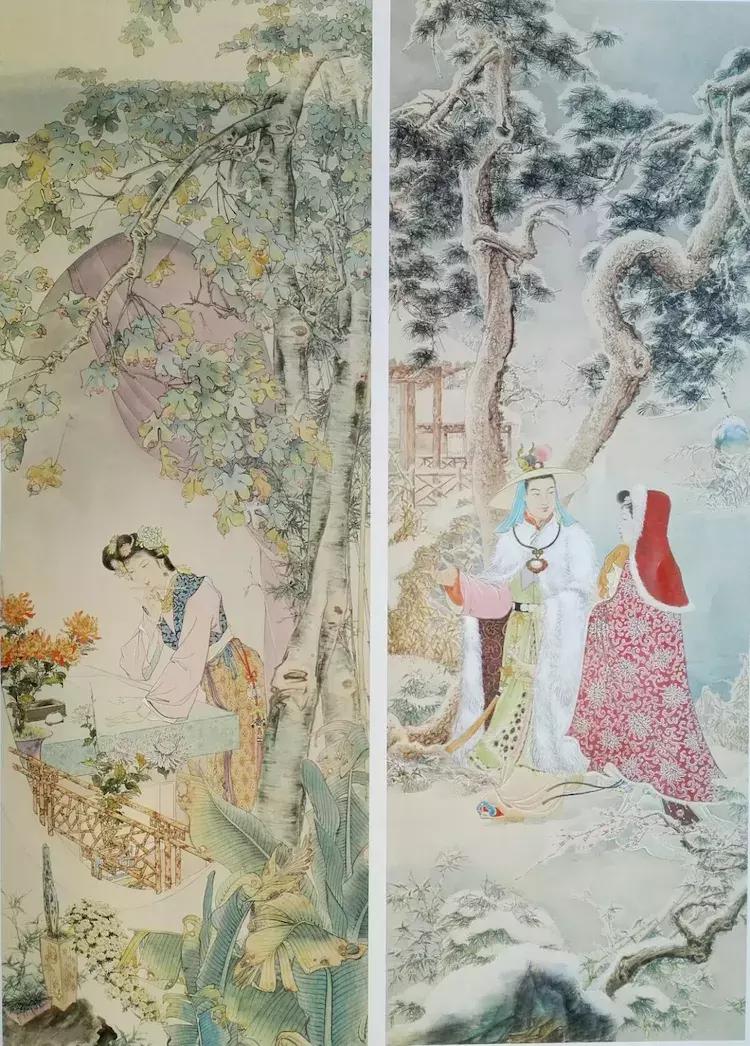 悠悠三百年，红楼夺目红，古今名家精绘《红楼梦》