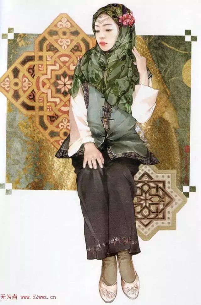 古代女性人物画欣赏,古代四大美女画欣赏图