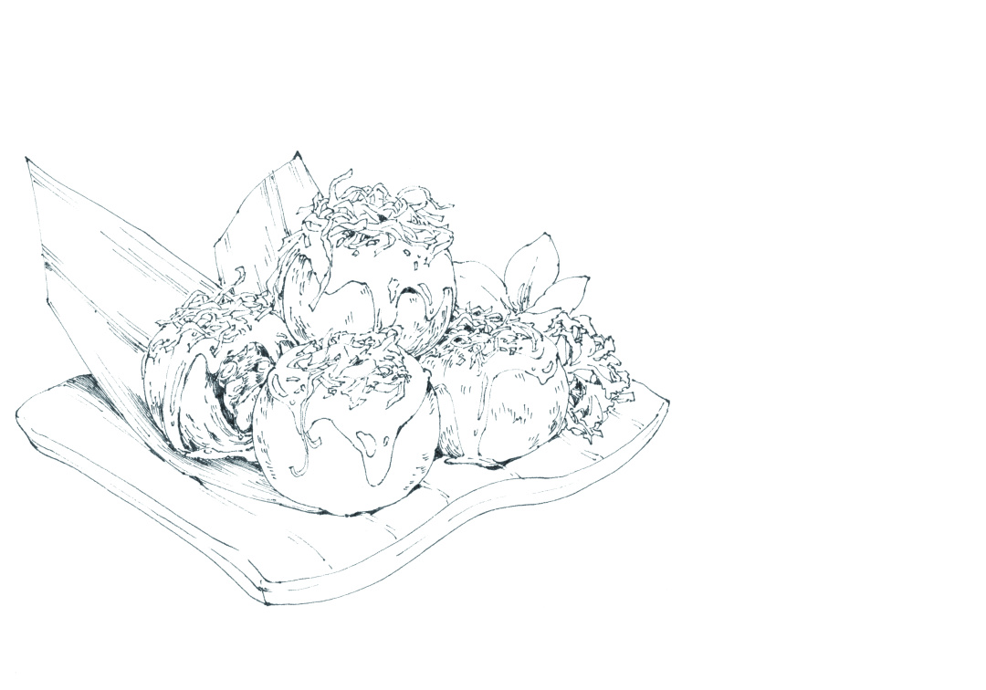 章鱼小丸子草莓,蓝莓章鱼小丸子