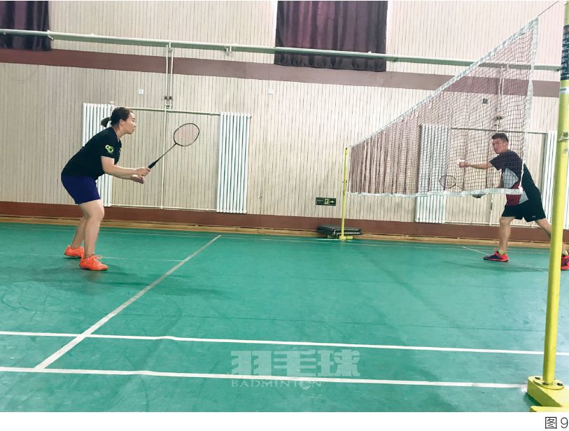 羽毛球正手对角过渡,正手被动过渡对角