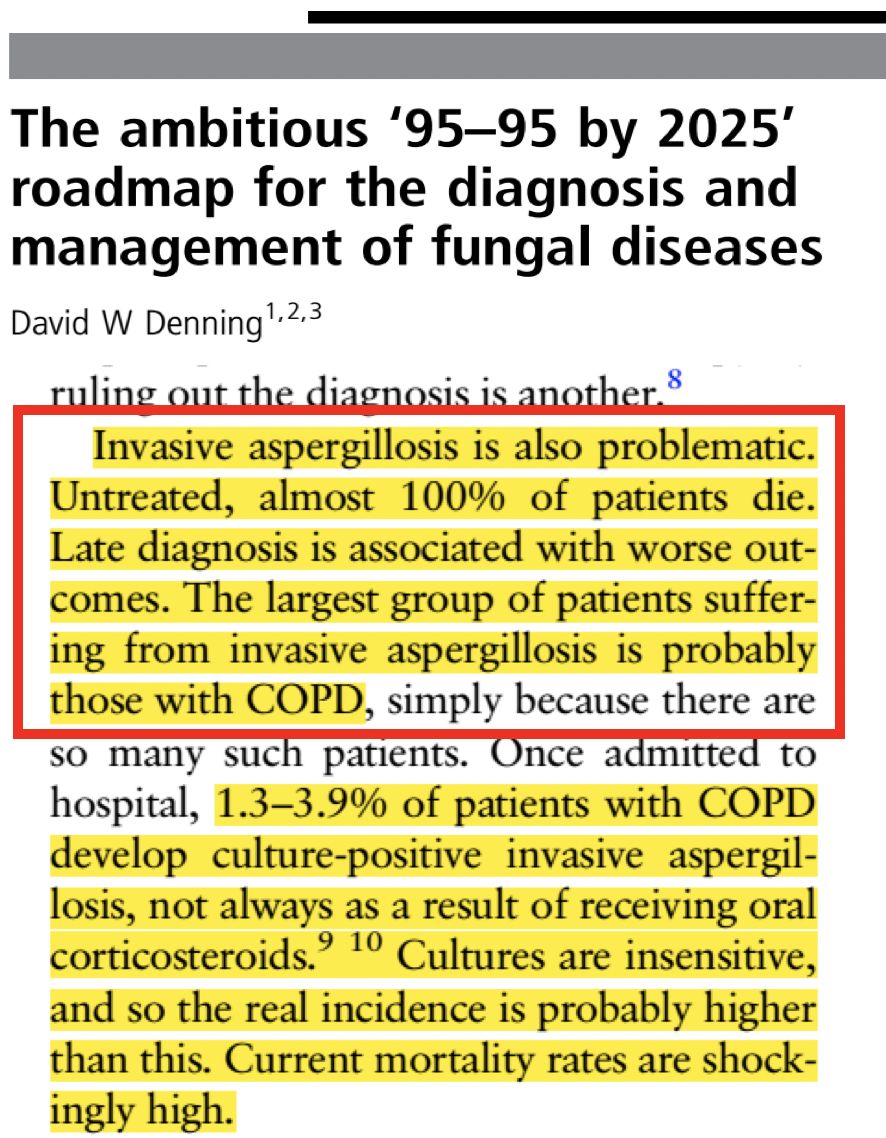 慢阻肺患者合并真菌感染,慢阻肺和真菌定植有关系吗