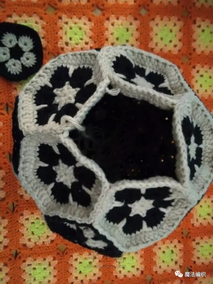 儿童足球帽编织方法,毛线足球钩针教程