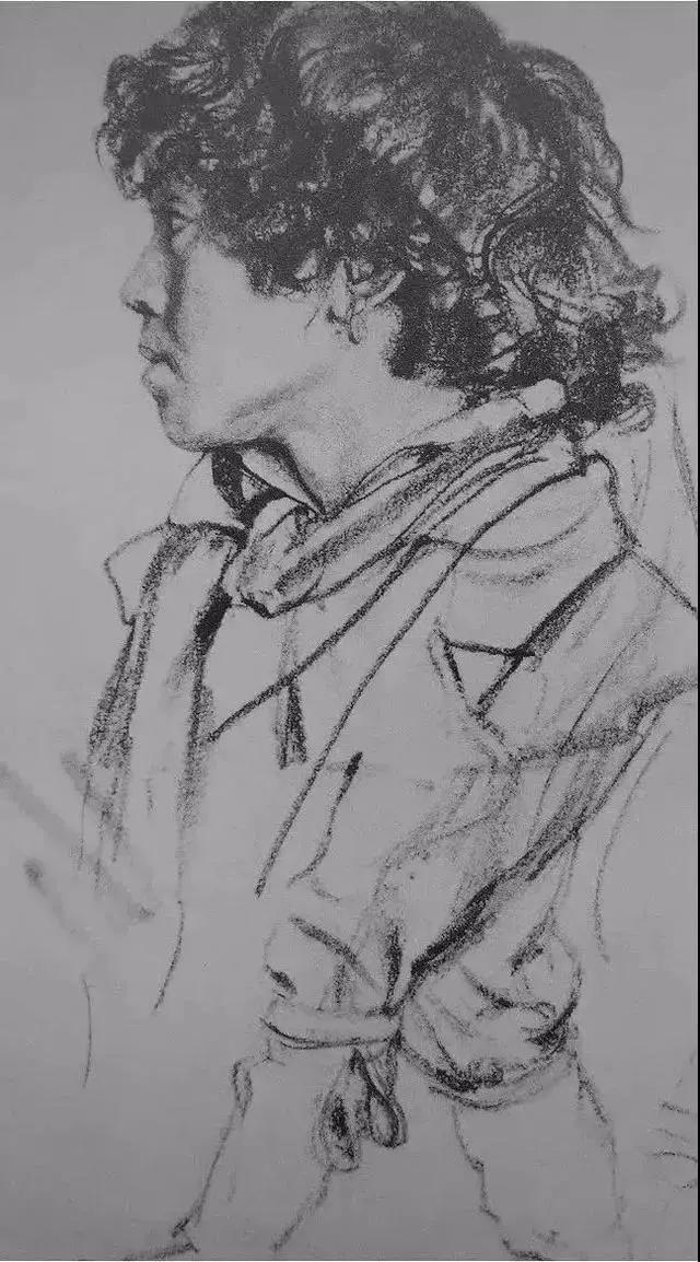 门采尔风景速写高清大图,速写临摹大师作品