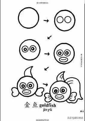 小孩子喜欢的简笔画可爱,非常适合孩子画的简笔画教程