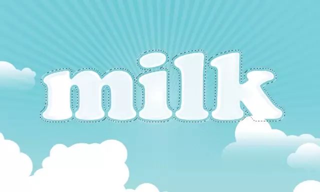 新手入门用ps制作简单的牛奶字,ps做牛奶肌教程