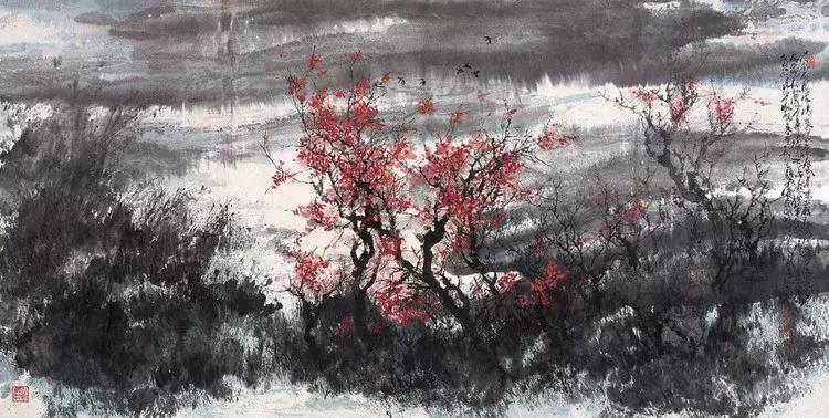 画家宋雨桂作品欣赏,宋雨桂山水书画作品