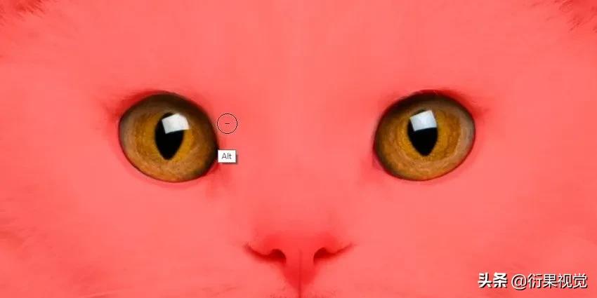 ps怎么把两只眼睛p成一样颜色,ps改图及抠图换背景颜色教程