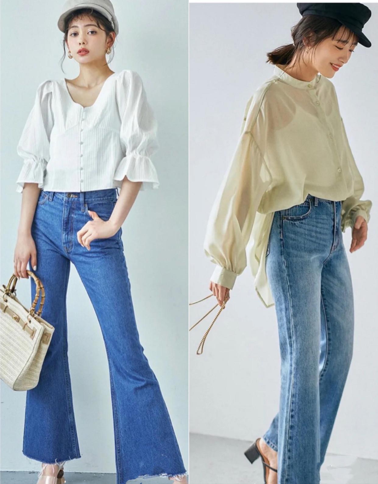 牛仔裤搭配风格夏天穿的,短牛仔裤怎么搭配才更好看夏季