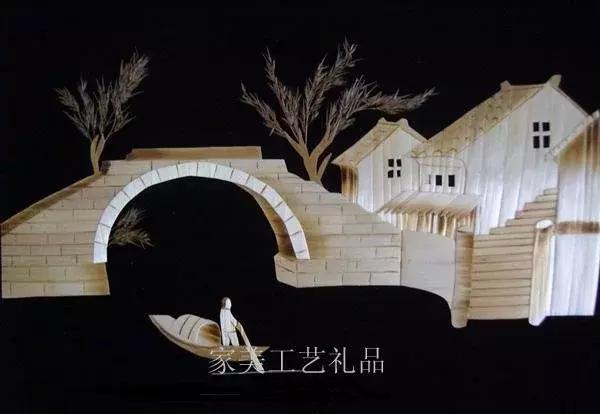 麦秆画芦苇画,最好看的麦秆画