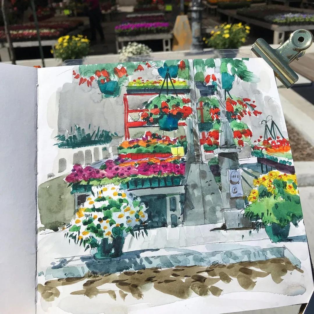 酣畅淋漓的水彩,酣畅淋漓水彩