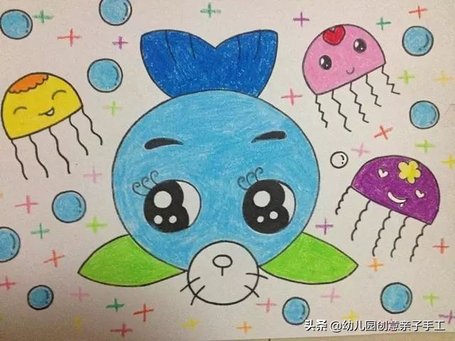 上百张幼儿园创意儿童画,儿童绘画创意3-6岁童年童画