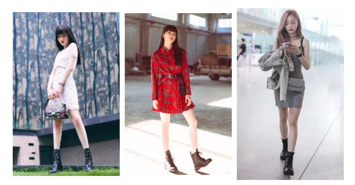 欧阳娜娜最喜欢的马丁靴,欧阳娜娜马丁靴