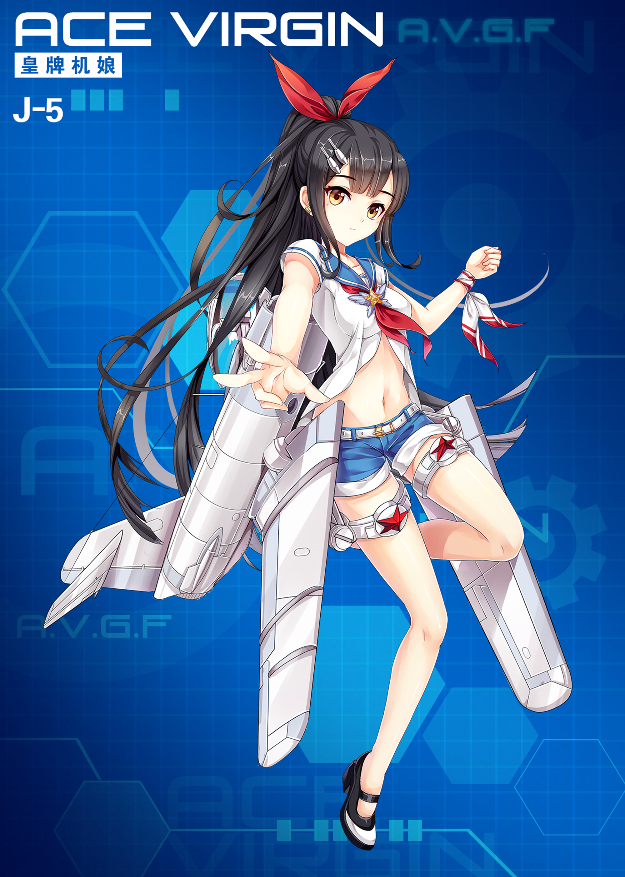 《苍穹战线》精美立绘原画插画卡牌欣赏，超过百种萌点各异的机娘