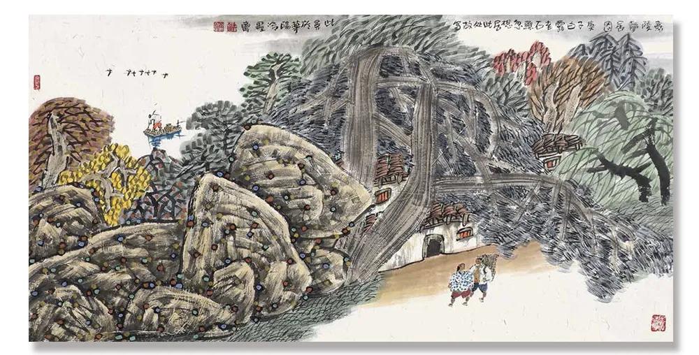 谢定超现代山水画艺术,谢定超山水画欣赏