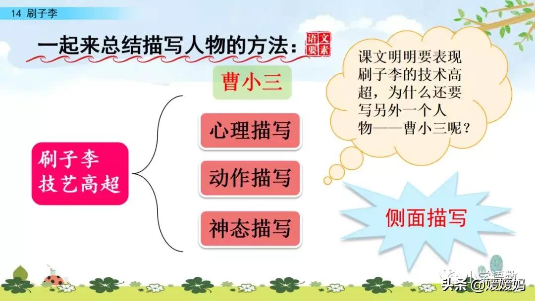 五年级下册语文14课刷子李讲解,五年级下册语文第14课刷子李答案