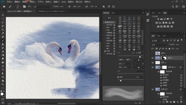 ps教程水彩泼墨效果制作,怎么用ps做出水彩画的效果