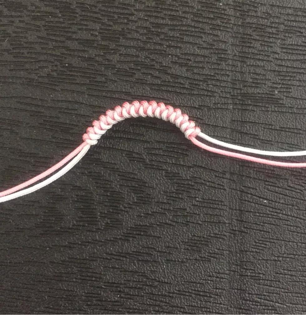 四种超仙气手链教程,简单又好看四根线编的手链