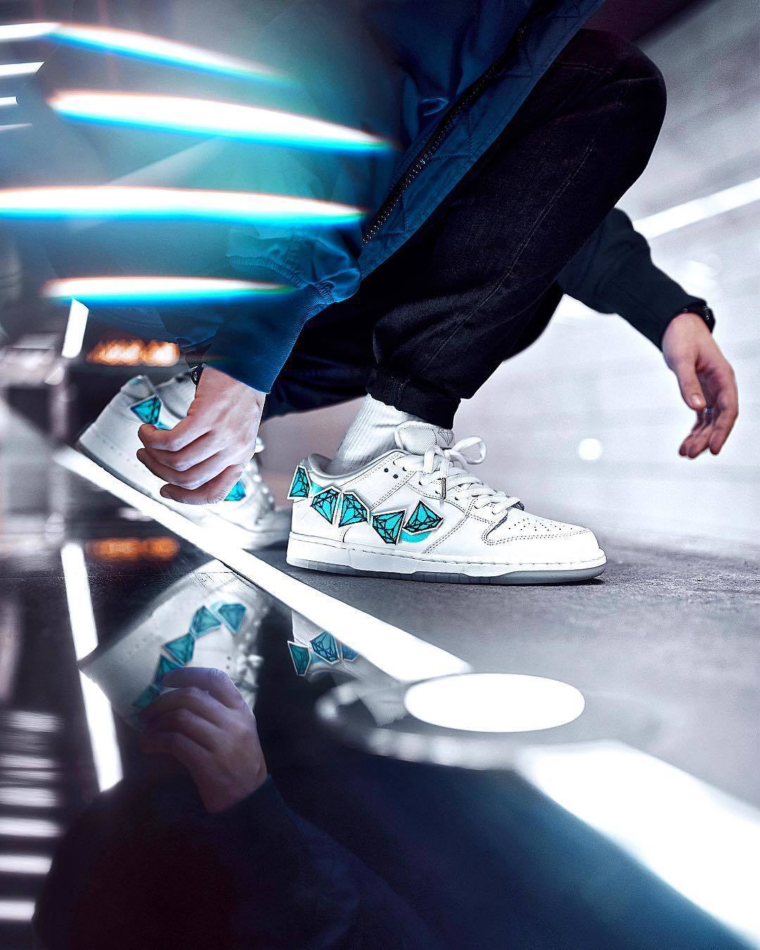 nikedunk经典试穿特写,nike经典dunk高帮