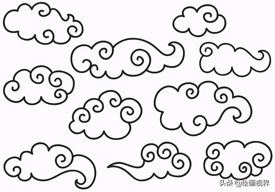 画祥云基础,有没有更简单的祥云画法