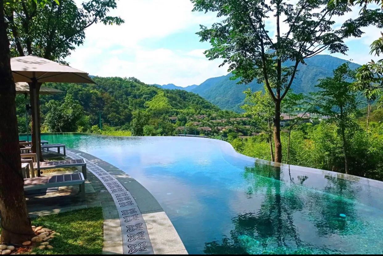 杭州临安湍口氡温泉星泉谷,临安湍口温泉星泉谷度假村