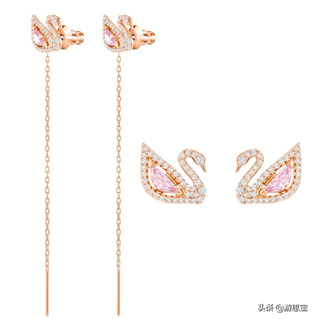 黑转粉系列,施华洛世奇粉钻天鹅专柜