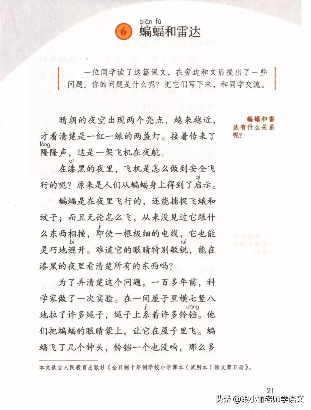 语文思维导图四年级上蝙蝠和雷达,人教版四年级上册蝙蝠和雷达朗读