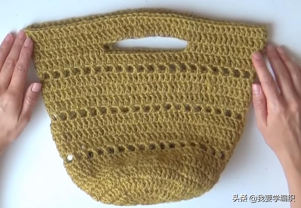 圆筒手提袋钩织教程,女士手提袋钩织全教程视频