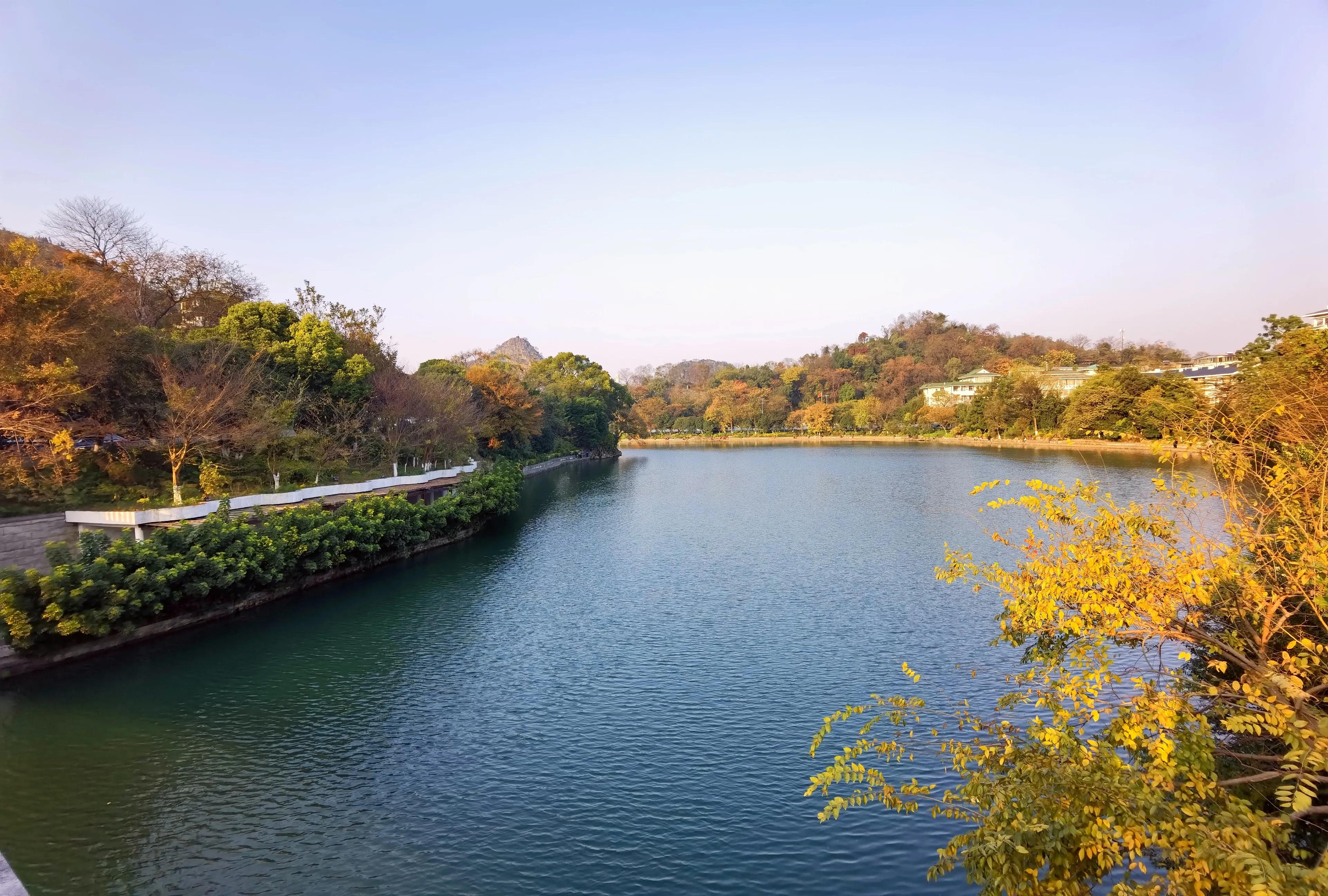 桂林：冬季到桂湖来看景