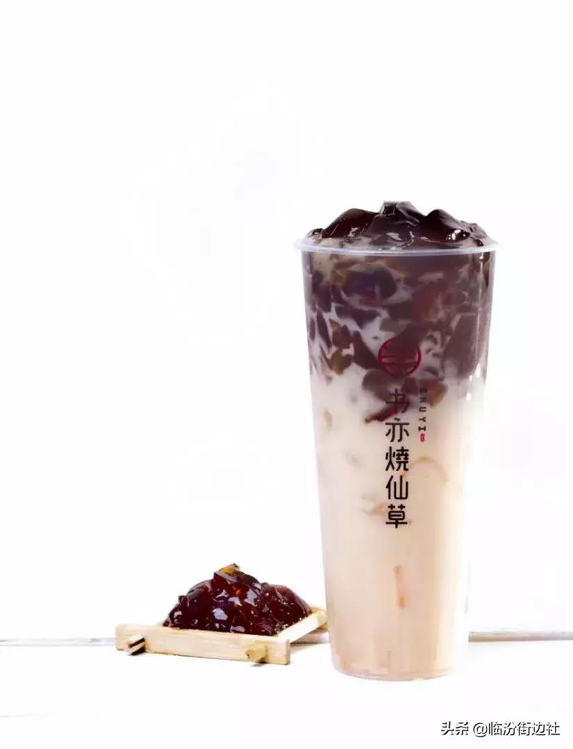 烧仙草桶装超大杯奶茶,超级有料烧仙草奶茶