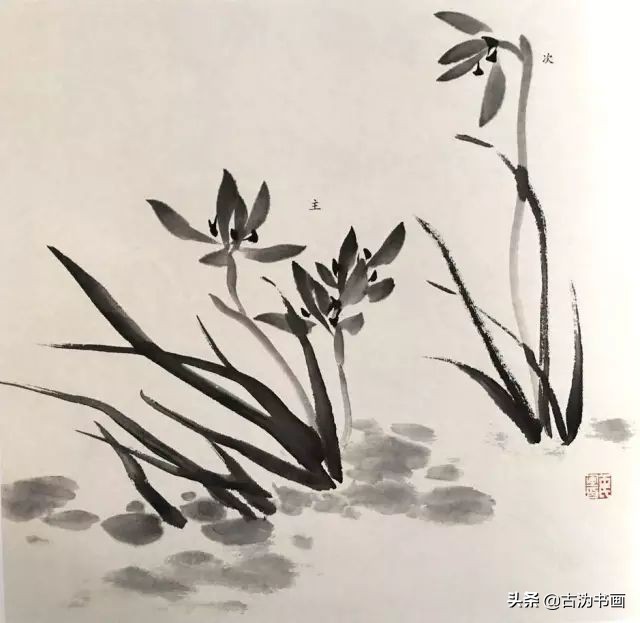 国画兰花技法讲解视频,徐湛国画兰花技法教学