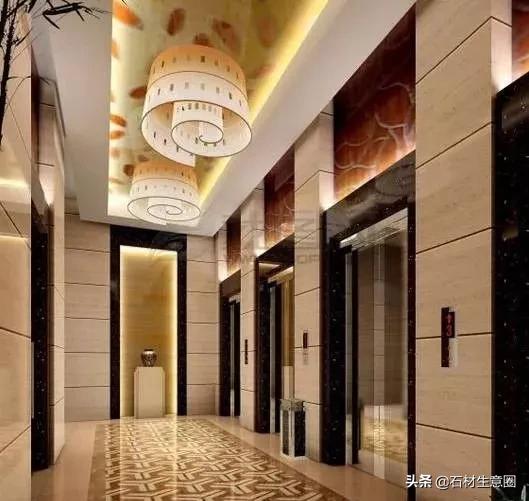 电梯门套石材图片大全,安装石材电梯门套报价