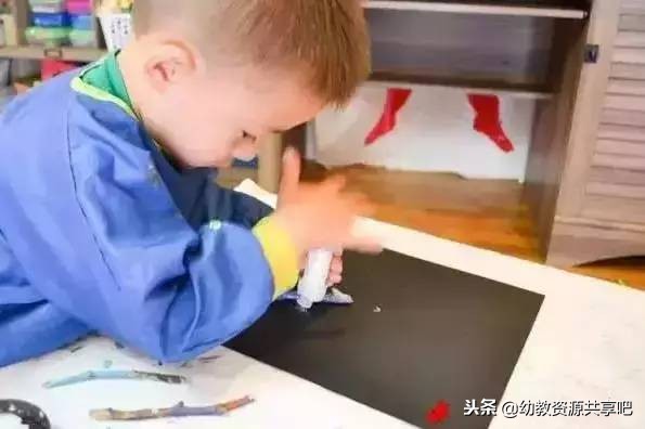 幼儿园冬季手工绘画漂亮,冬天手工画幼儿园简单