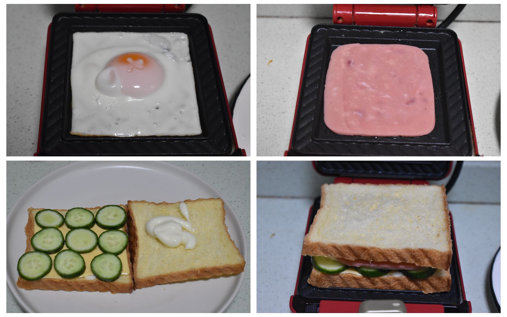 快手三文治简单做法,最简单的三文治早餐