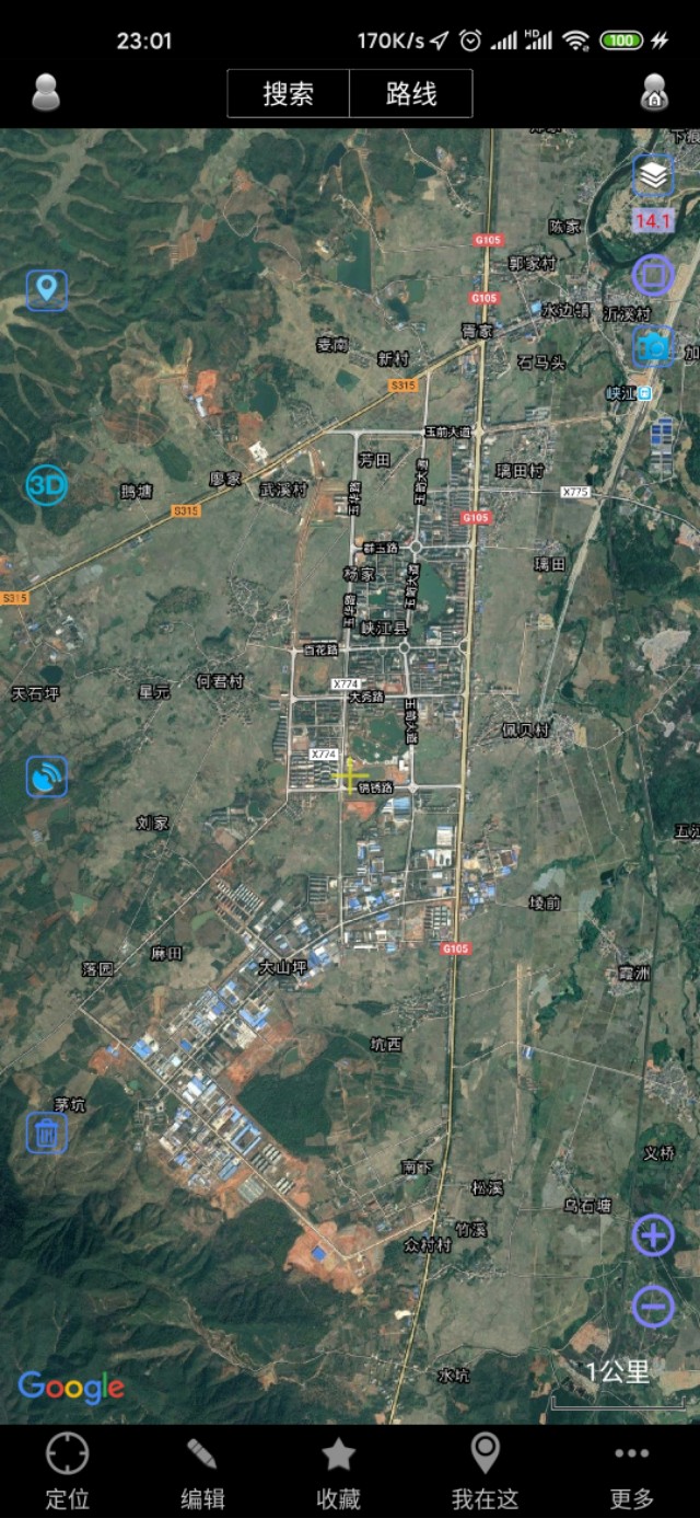 吉安市十县两区一县级市城区城建面积直观对比（同一比例尺下）