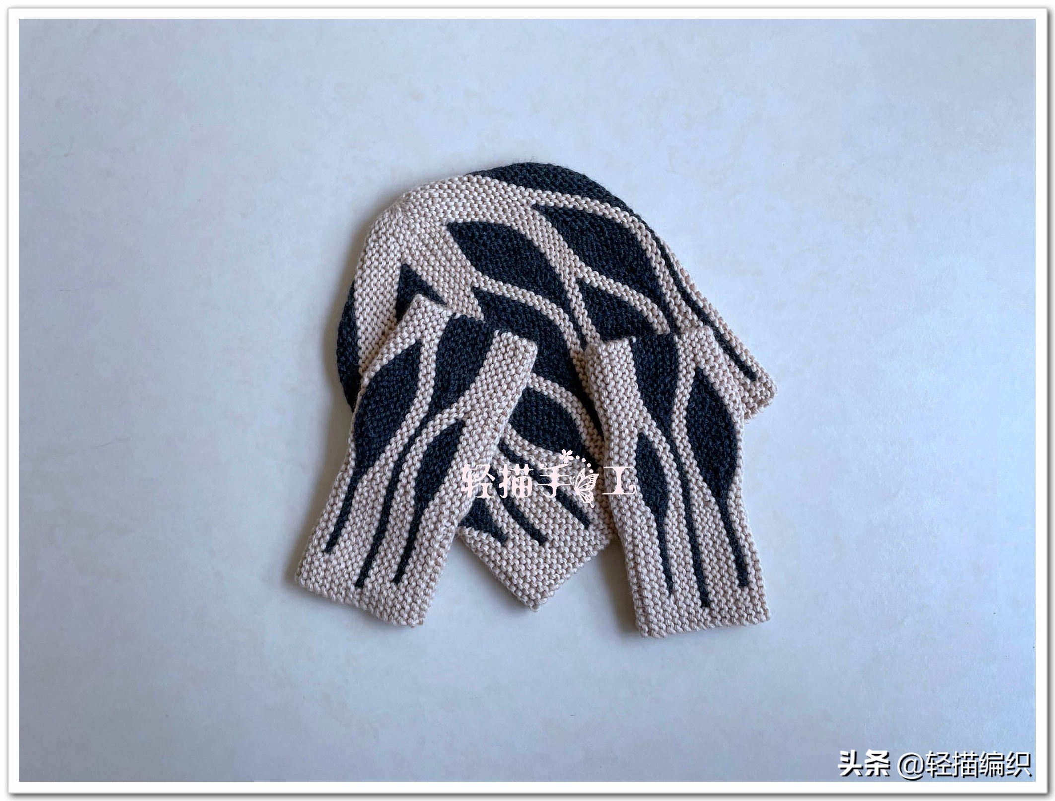 双色叶子花手套织法,双色叶子花手套颜色的搭配