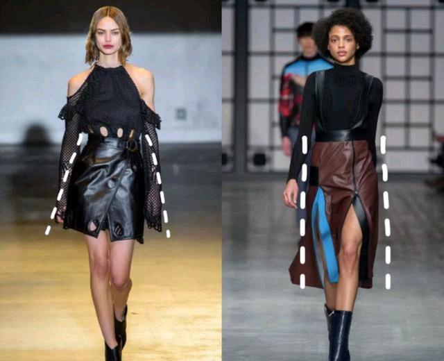 皮裙的高级穿搭,皮裙穿搭秋冬高级到膝盖