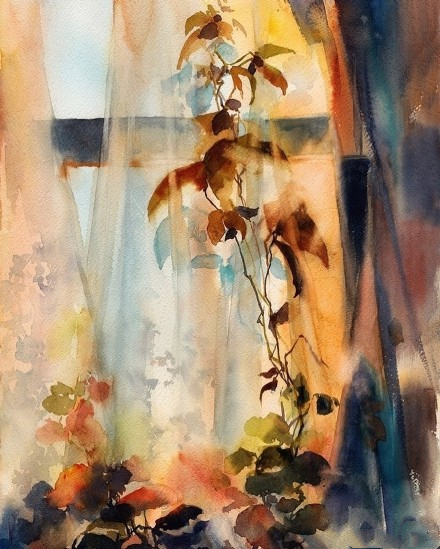 水彩表达情绪,水彩积极向上的画