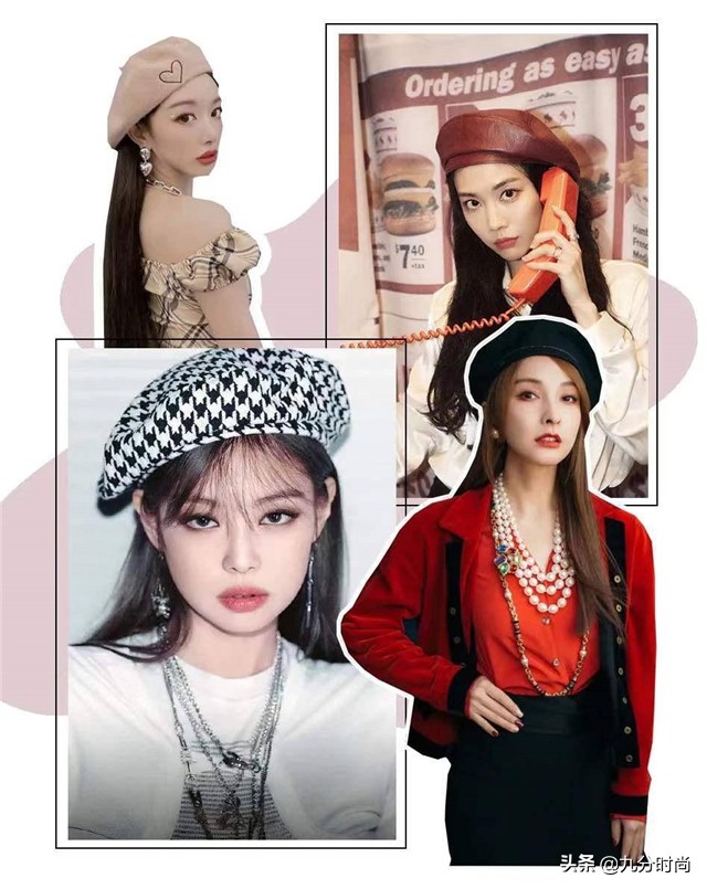 女人的品味时尚,时尚洋气毛呢帽