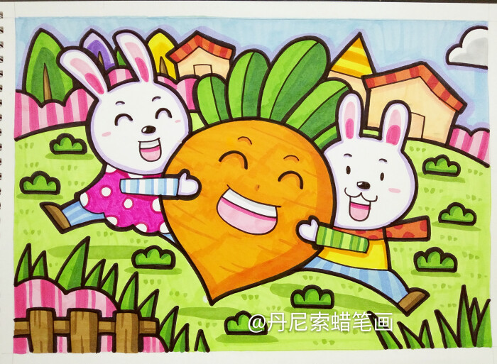 8-12岁儿童绘画范画,简单又好画的儿童画大全