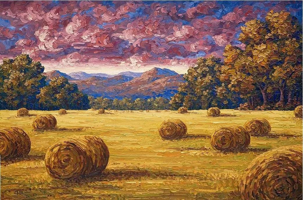 唯美壮丽的印象派风景油画,意境优美的古典风景油画欣赏