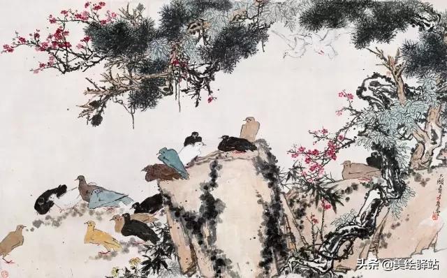 潘天寿荷花题画诗全集,日课潘天寿题画诗二首