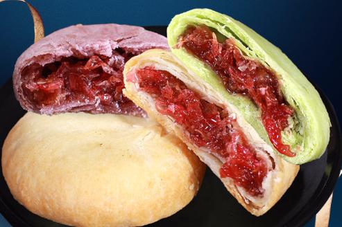 云南美食鲜花饼,云南特产鲜花饼俏美味