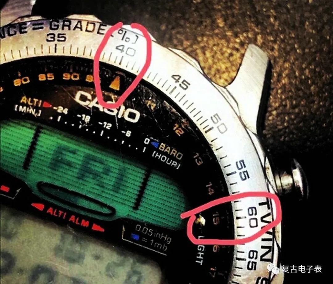 搭载多重边框计算方式的双重感应器CASIOalt7000