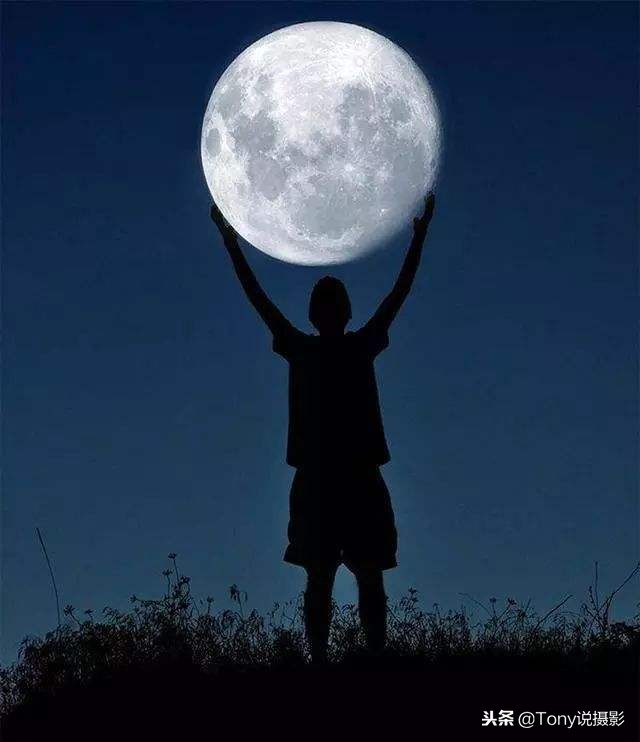 怎样拍摄月亮最好看,如何拍大月亮与实景