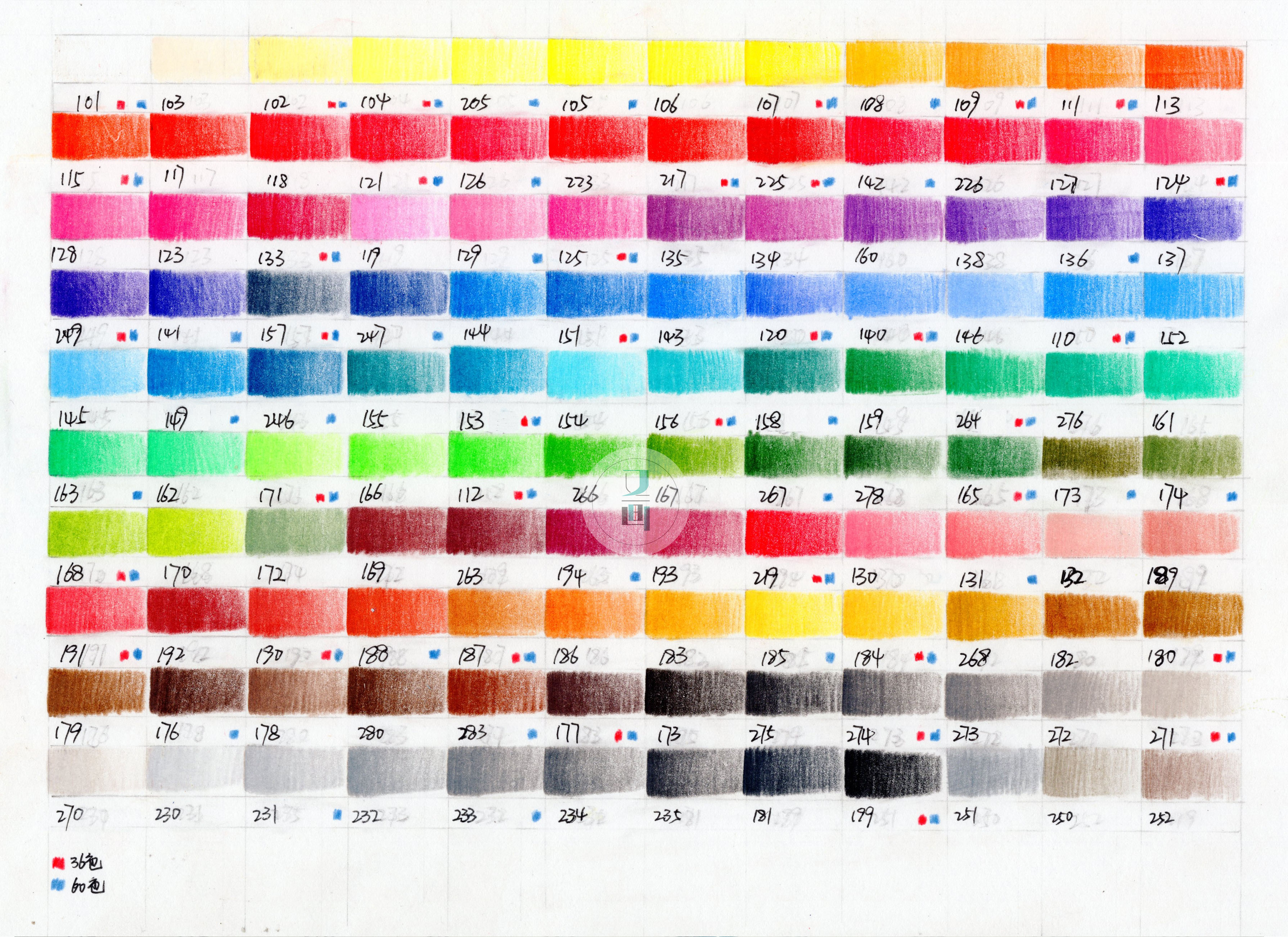 色卡彩铅,色卡素材如何制作