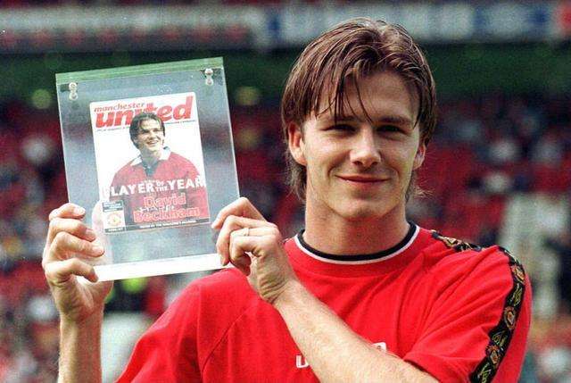 贝克汉姆年轻时为什么剃光头,岁月是把剃头刀图片