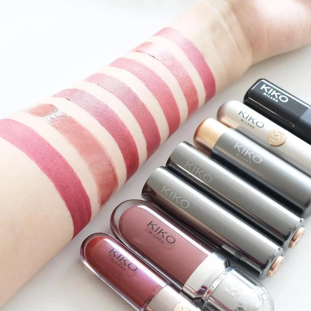kiko4系口红试色,kiko445口红试色